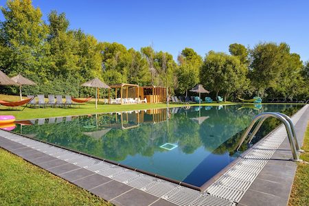 Outdoor pool at La Mola Hotel