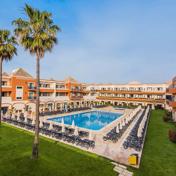 Pool view at Vila Gale Tavira Hotel located in Tavira