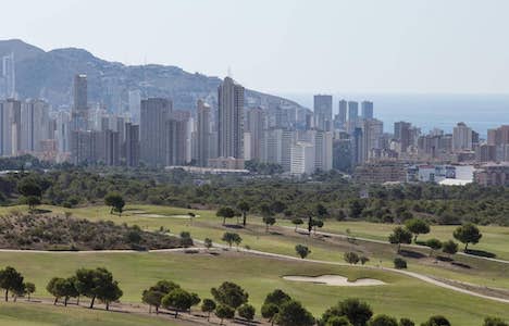 Views from Villaitana Golf to Benidorm