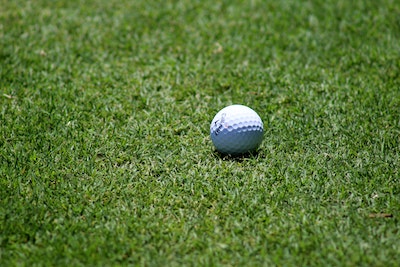 Golf ball on fairway