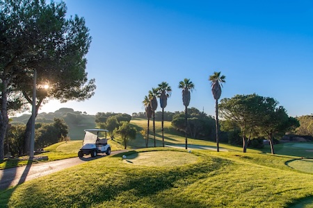 Golf buggy on Castro Marim Golf