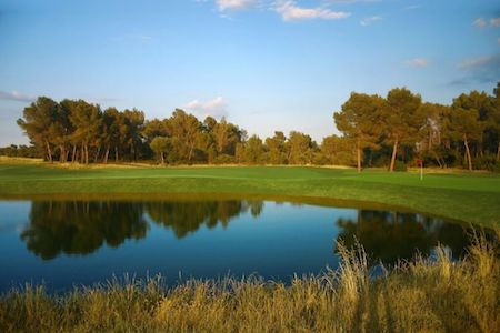 Beautiful water hole on T Golf Palma