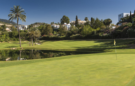 Hole 9 onthe B Course at La Quinta Golf