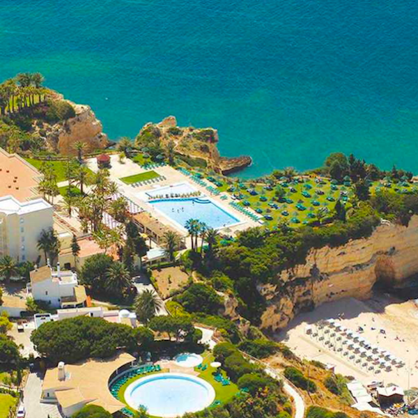 View from Pestana Viking Hotel to beach and sea