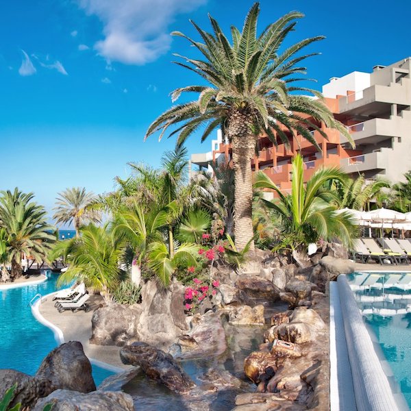 Gardens and pool at Roca Nivaria Hotel