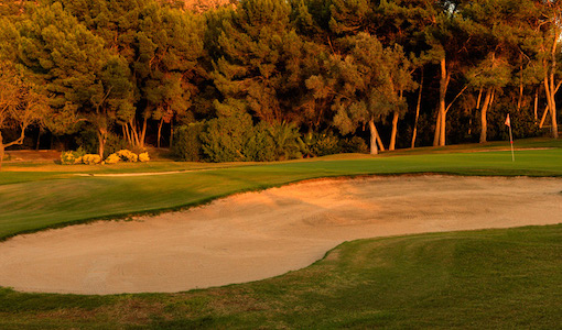 Large bunker on Santa Ponsa Golf